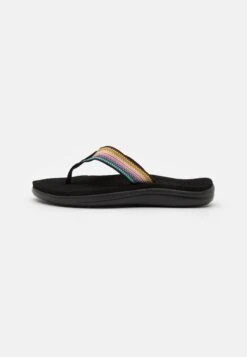 Teva Voya - T-Bar Sandals - Antiguous Black/Multicolor