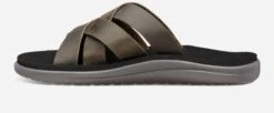 Teva Voya Slide Leather Sandals -Teva teva Dark Olive Voya Slide Leather Sandals 2
