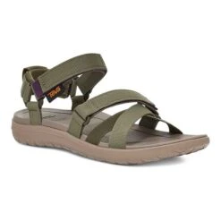 Teva Sanborn Mia Sandals Dark Green Dark Brown Women -Teva tva 1116650 obn 002