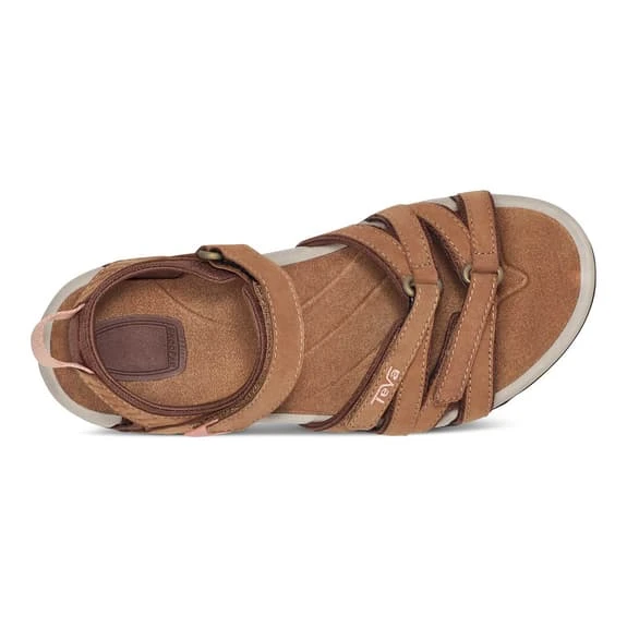 Teva Tirra Leather Sandals Brown Grey Women 7 Teva Tirra Leather Sandals Brown Grey Women - Image 5